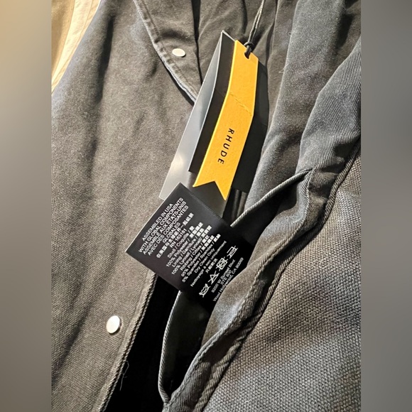 RHUDE Washed Canvas Varsity Jacket - Picture 9 of 11